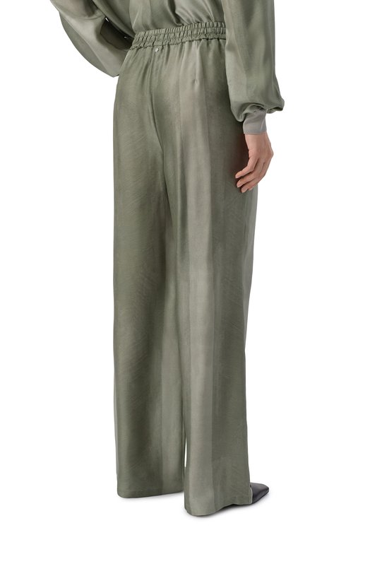 Шелковые брюки Lorena Antoniazzi P2657PA31A/5218 Зелёный  P2657PA31A/5218 Фото 4