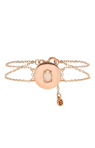 Браслет с розовым турмалином: козерог MOONKA, арт. in-br-qrz, фото 1