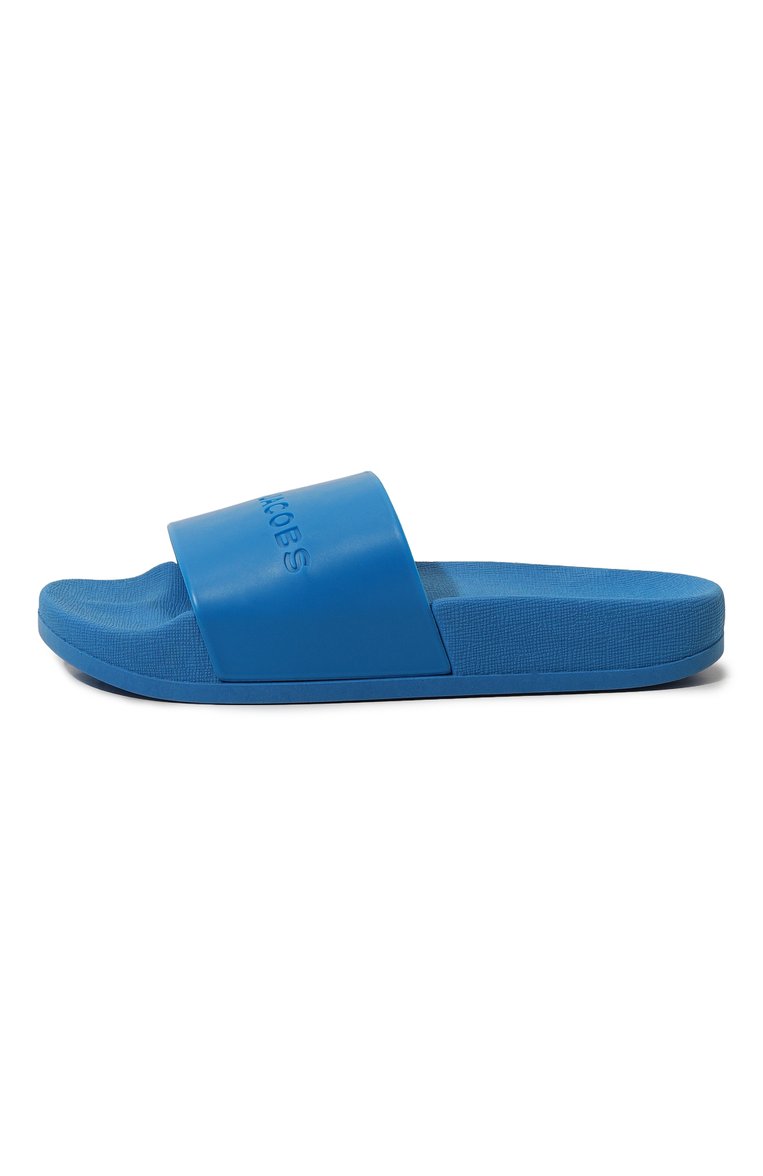 Детский шлепанцы MARC JACOBS (THE) синего цвета, арт. W60130/27-35 | Фото 2 (Нос: Не проставлено; Материал внутренний: Текстиль; Материал внешний: Экокожа; Материал сплава: Проставлено)