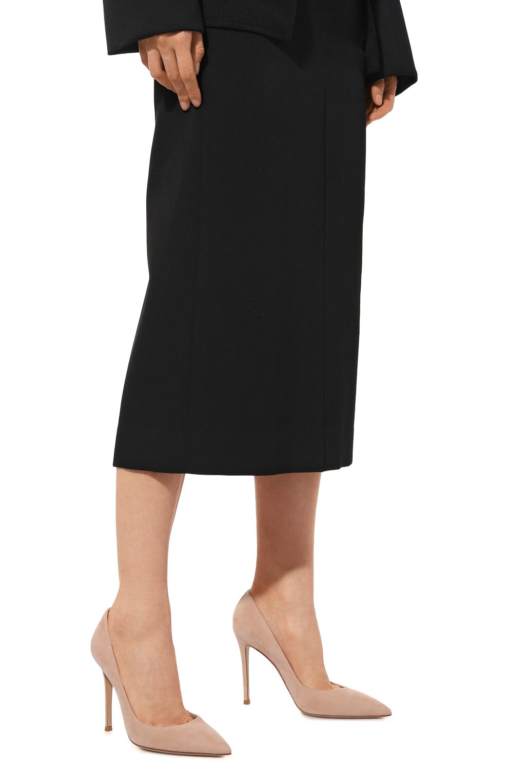 Замшевые туфли gianvito 105 GIANVITO ROSSI бежевого цвета по цене 89950 руб., арт. G28470.15RIC.CAMPEAH, фото 3 Замшевые туфли gianvito 105 GIANVITO ROSSI, арт. G28470.15RIC.CAMPEAH, фото 3