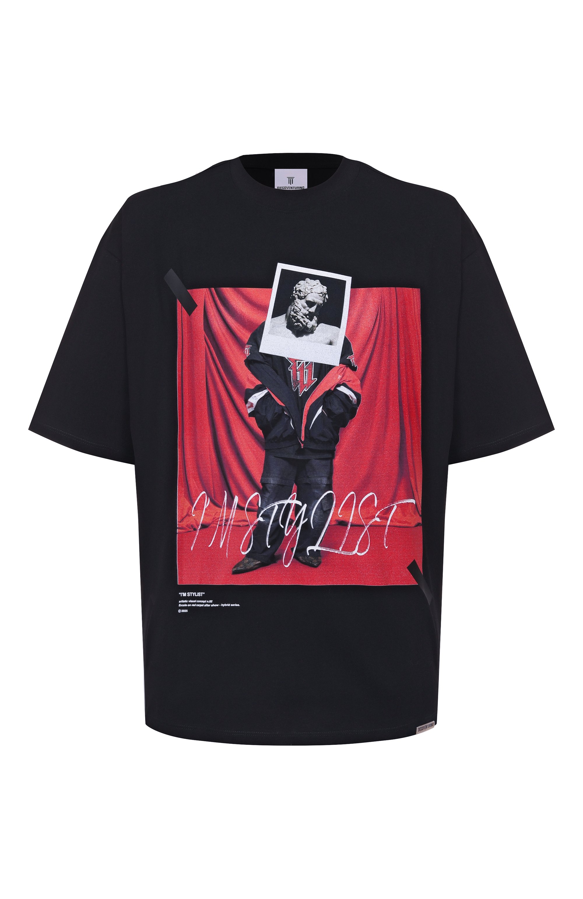 Хлопковая футболка DIEGO VENTURINO, арт. DVTS0ESL, фото 1