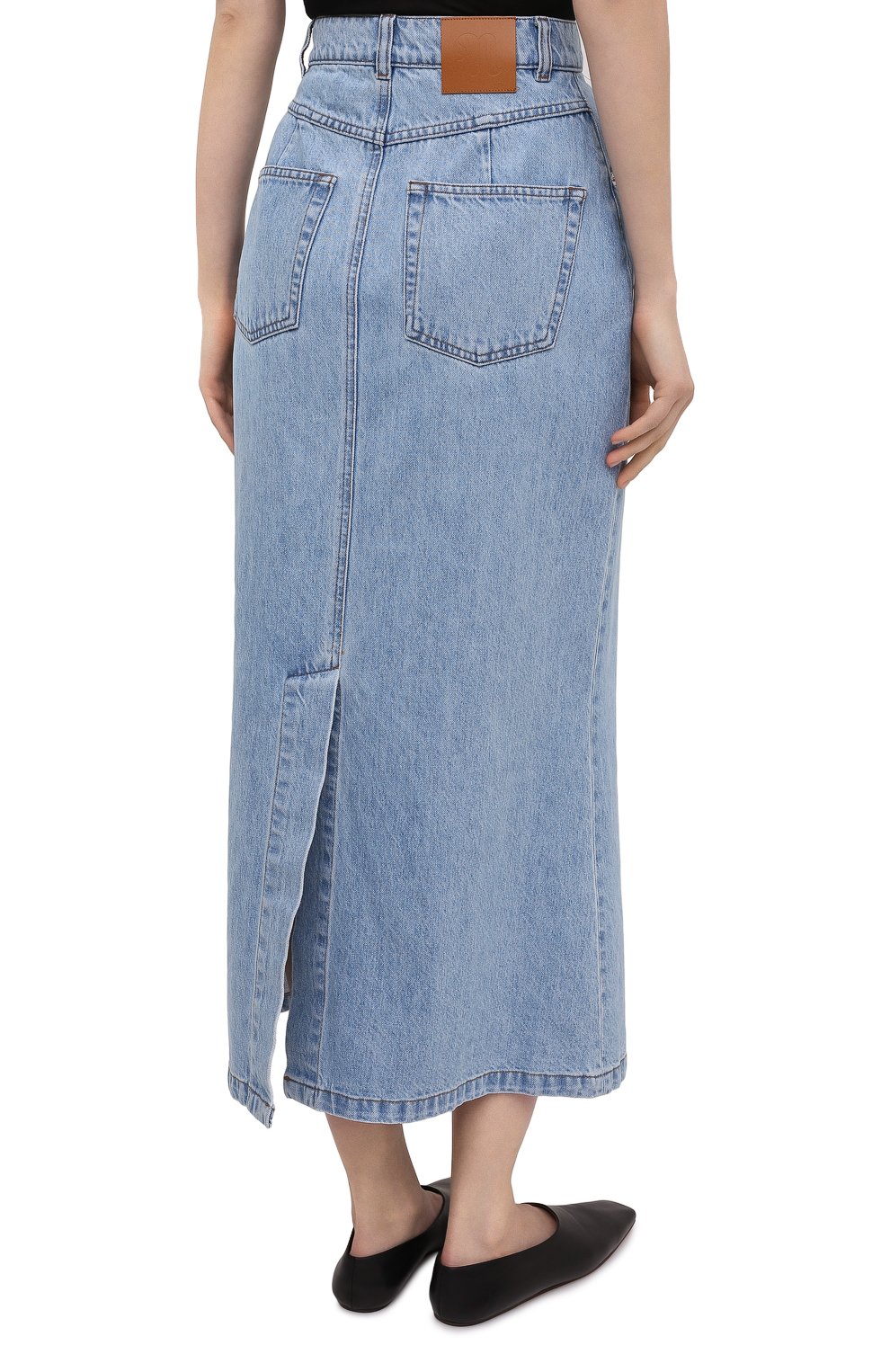 Джинсовая юбка NANUSHKA, арт. CLAUDIA_LIGHT WASH_RIGID DENIM, фото 4