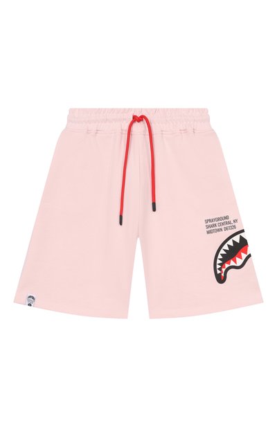 Хлопковые шорты SPRAYGROUND, арт. SPY1388ELIGHT/SHARK BASIC SH0RTS LIGHT PINK