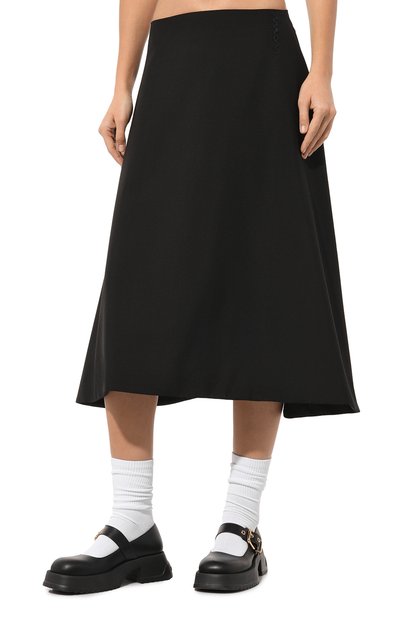 Шерстяная юбка MARNI черного цвета по цене 95050 руб., арт. G0MA0678SU/TW839, фото 3 Шерстяная юбка MARNI, арт. G0MA0678SU/TW839, фото 3