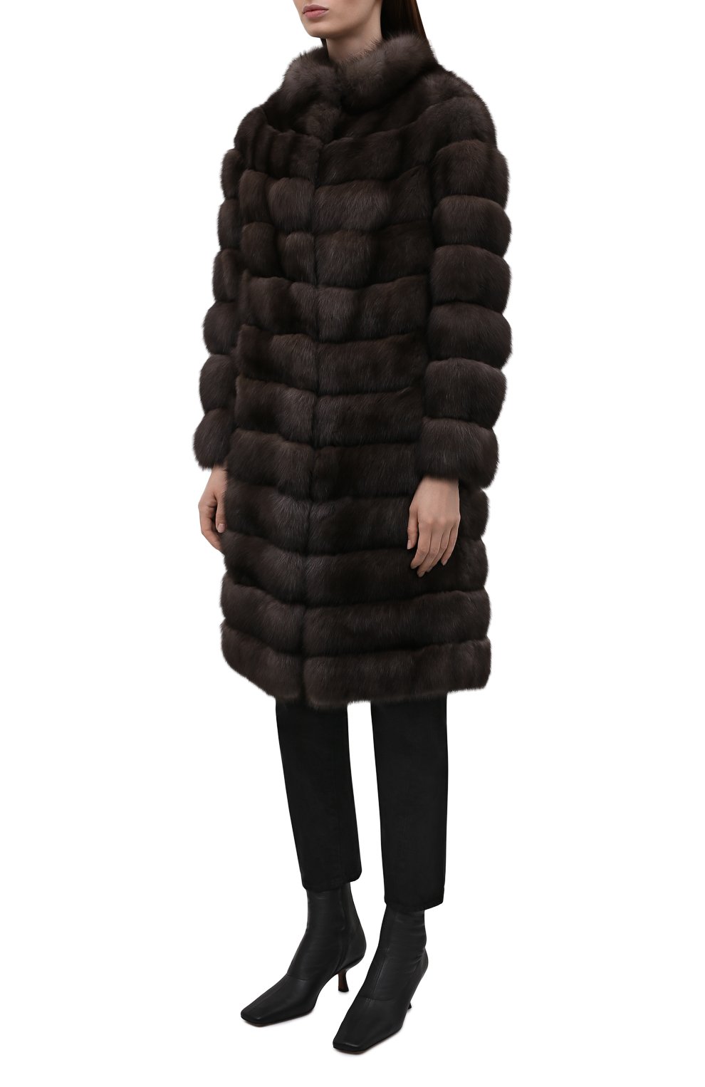 Шуба из меха соболя FABIO GAVAZZI темно-серого цвета по цене 2310000 руб., арт. FG0947FD0RL, фото 3 Шуба из меха соболя FABIO GAVAZZI, арт. FG0947FD0RL, фото 3