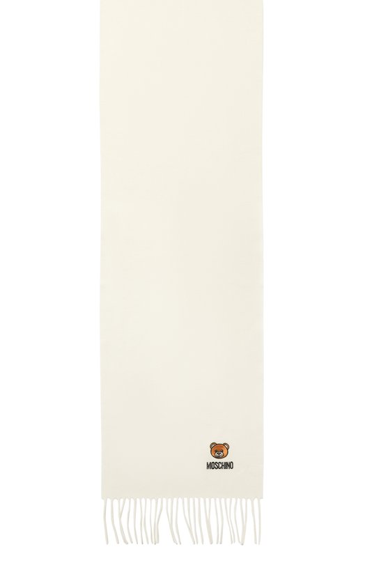 Шерстяной шарф Moschino 50124/M5783 Кремовый  50124/M5783 Фото 4