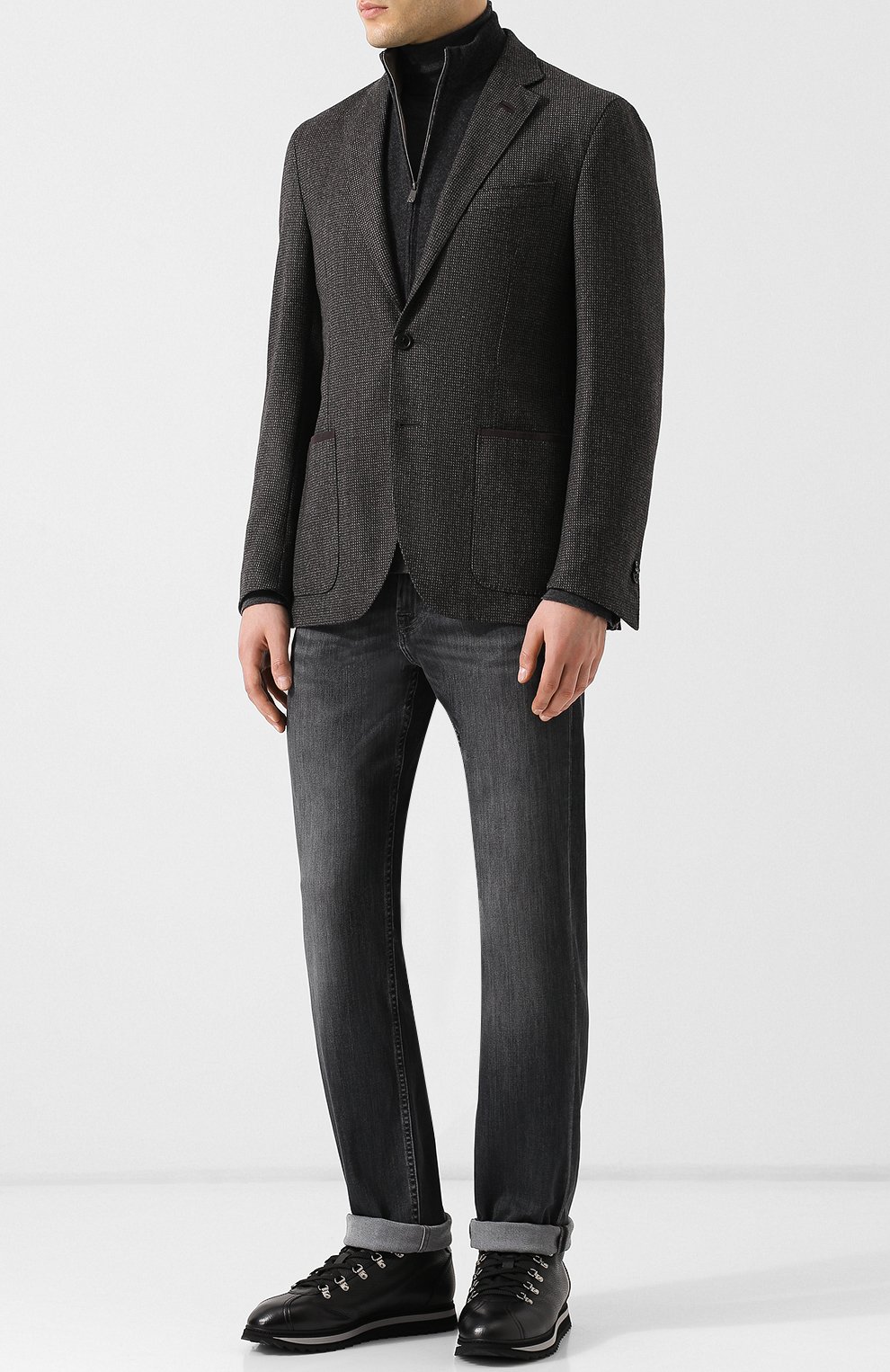 Высокие кожаные ботинки с внутренней меховой отделкой DOUCAL'S, арт. DU1793WINNUM019NN00, фото 2