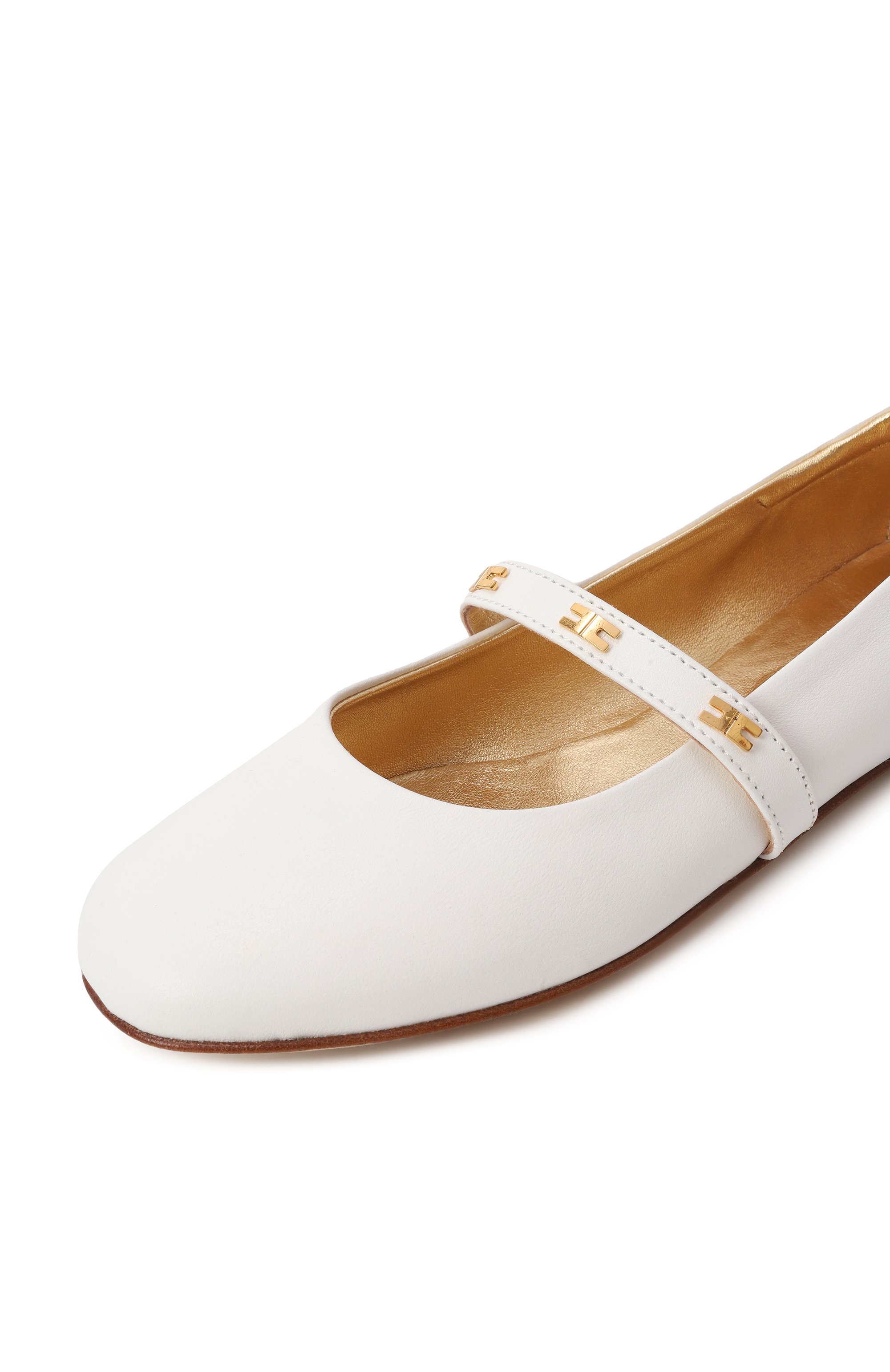 Кожаные балетки ELISABETTA FRANCHI LA MIA BAMBINA, арт. F4A3-E0209-1733100/35-38, фото 5