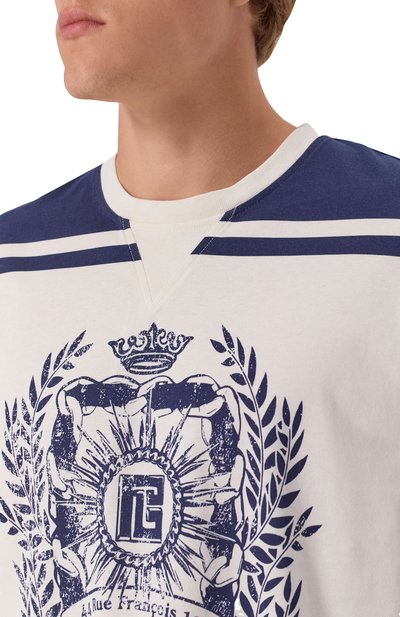 Хлопковая футболка BALMAIN, арт. FH1EG155/GE96, фото 5