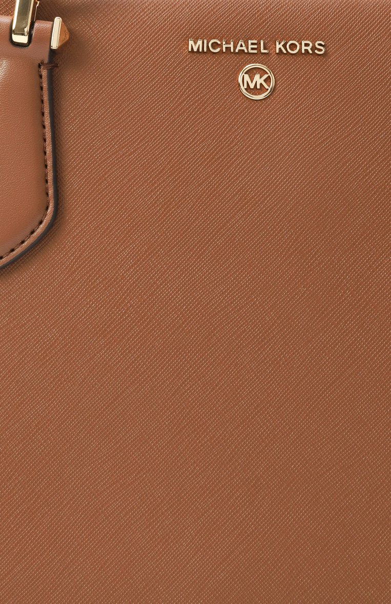 Женская сумка marilyn medium MICHAEL MICHAEL KORS коричневого цвета, арт. 30S2G6AS2L | Фото 3 (Размер: medium; Ремень/цепочка: На ремешке; Материал: Натуральная кожа)