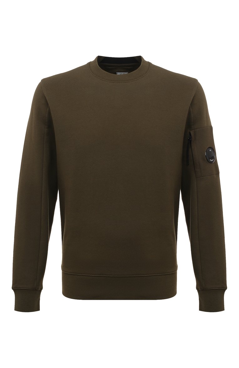 Cp company olive sweatshirt on sale