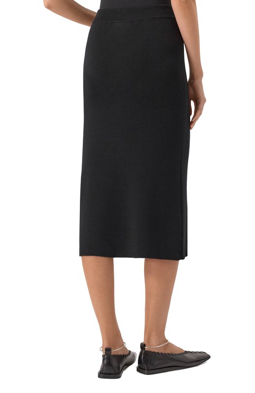 Шерстяная юбка Jil Sander J02MA0324/J14797 Чёрный  J02MA0324/J14797 Фото 4
