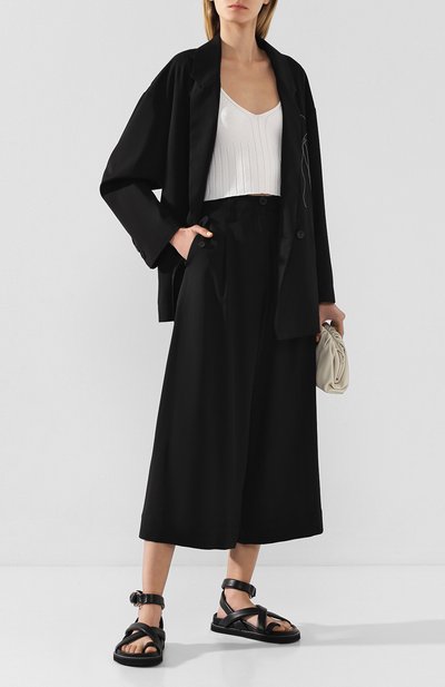 Шерстяные брюки ISABEL BENENATO черного цвета по цене 69950 руб., арт. DW02S20, фото 2 Шерстяные брюки ISABEL BENENATO, арт. DW02S20, фото 2