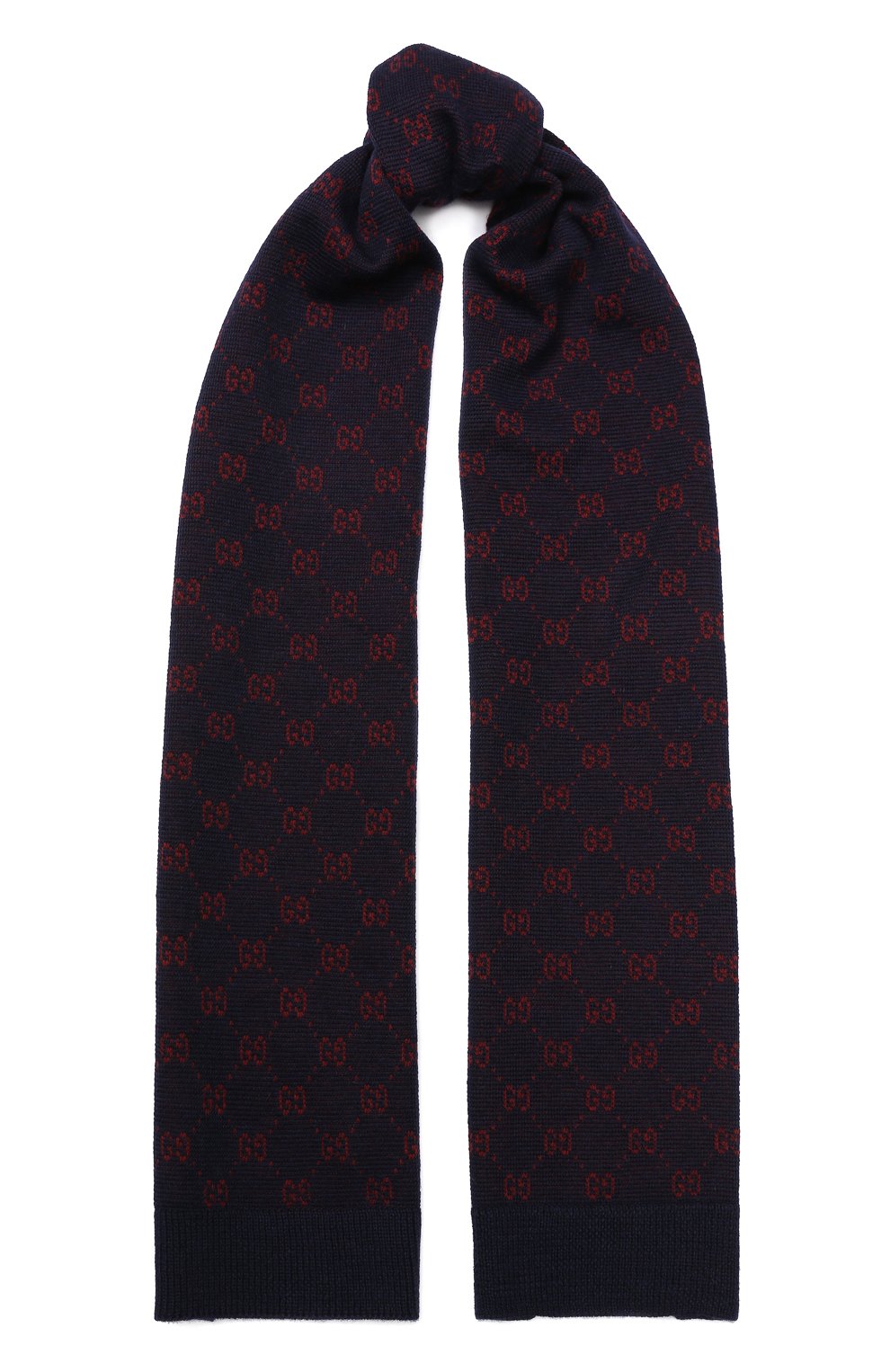 Шерстяной шарф с принтом gg GUCCI, арт. 536662/4G272, фото 1