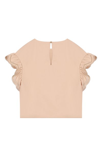 Хлопковый топ ELIE SAAB JUNIOR, арт. EFTP028 V1/TS0724 RIC05_001