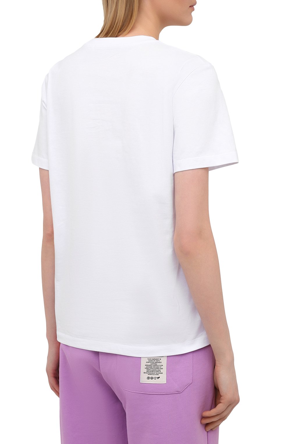 Хлопковая футболка MSGM белого цвета по цене 15600 руб., арт. 3041MDM169 217298, фото 4 Хлопковая футболка MSGM, арт. 3041MDM169 217298, фото 4