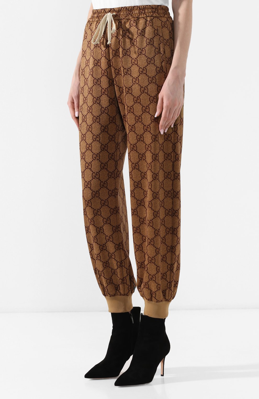 Джоггеры GUCCI коричневого цвета по цене 141120 руб., арт. 546427/XJAEL, фото 3 Джоггеры GUCCI, арт. 546427/XJAEL, фото 3