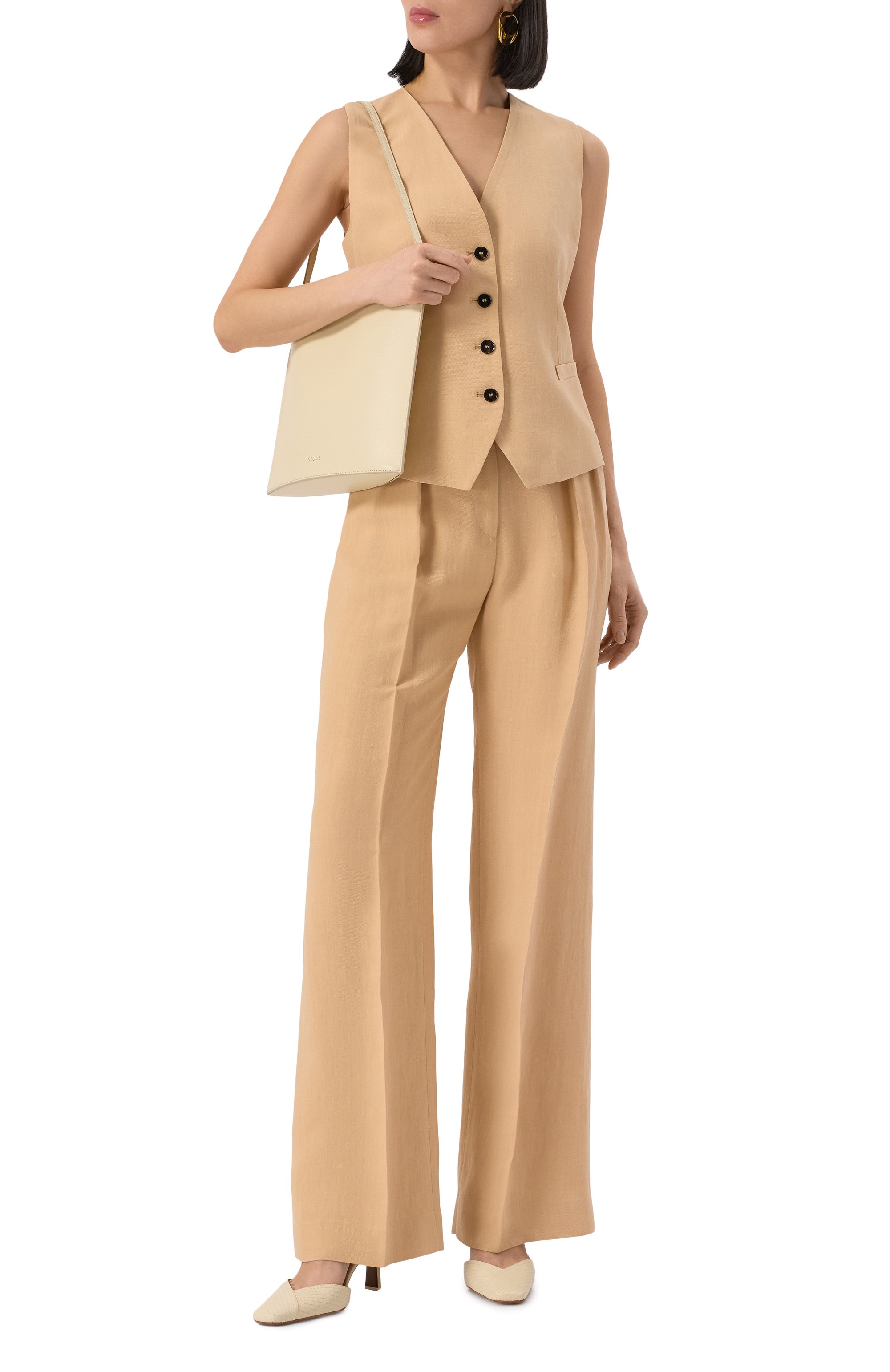 Брюки из вискозы и льна ANTONELLI FIRENZE, арт. L8471N/935, фото 2