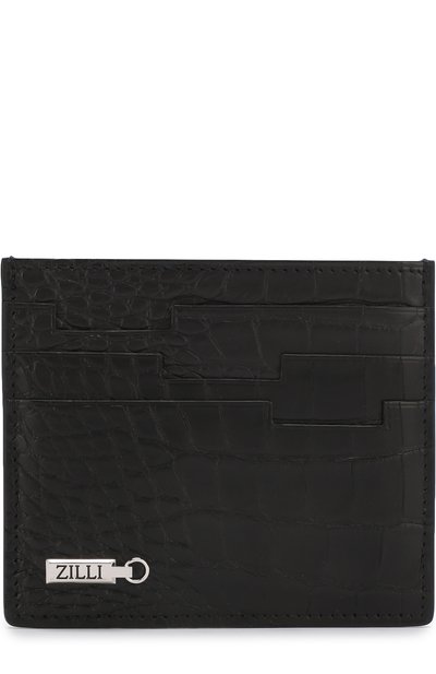 Мужской футляр для кредитных карт из кожи крокодила ZILLI, арт. MJL-0WC02-1010M/0001