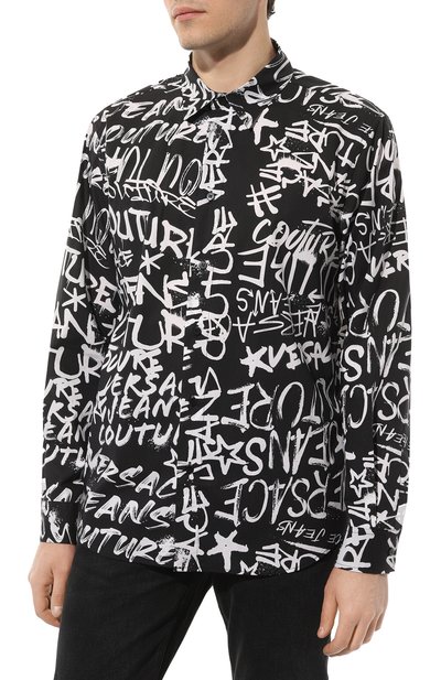 Хлопковая рубашка VERSACE JEANS COUTURE, арт. 75GAL2R0/NS301, фото 3