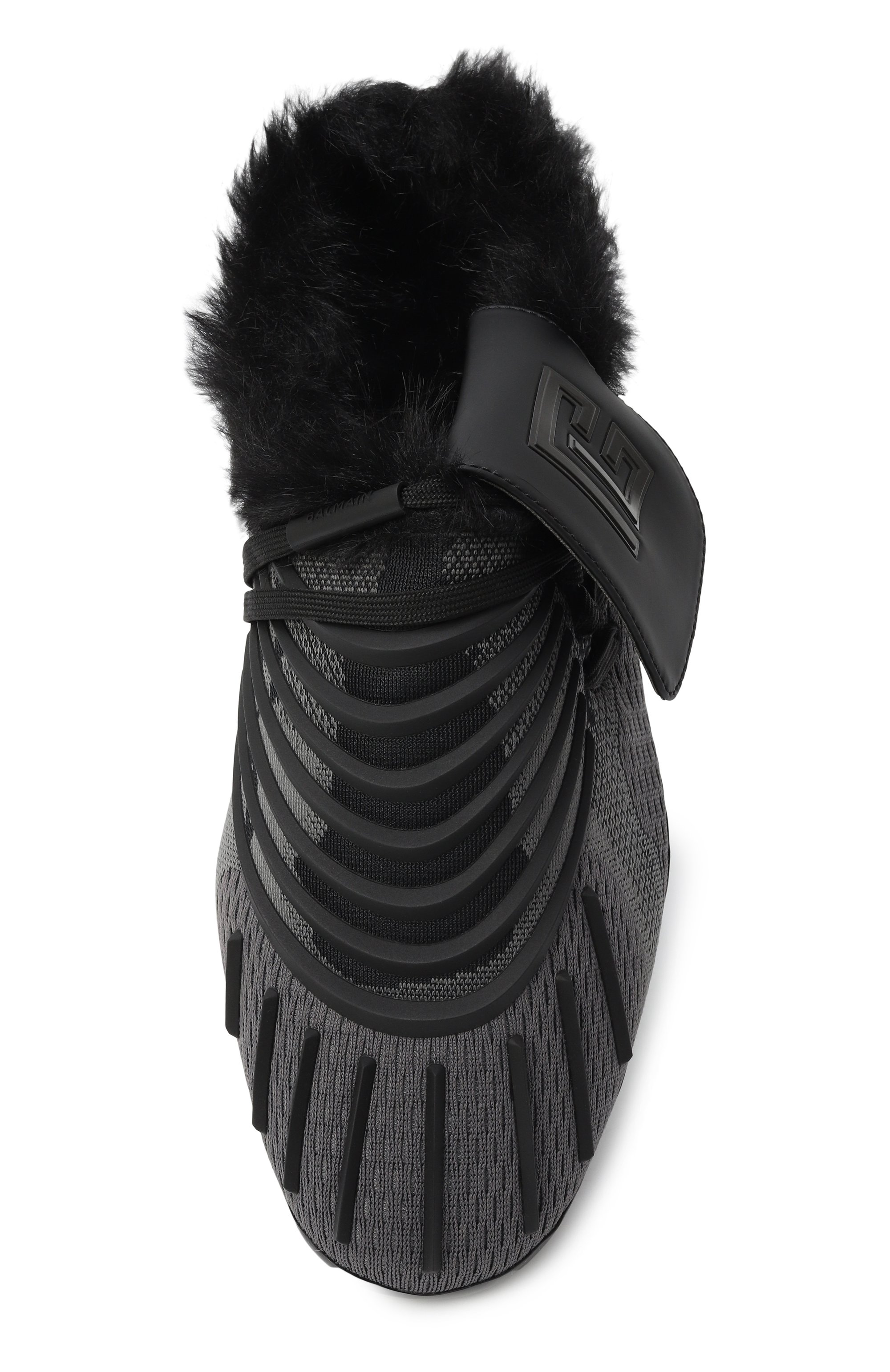 Текстильные сабо half time BALMAIN, арт. FM1VJ397/TKRT, фото 6