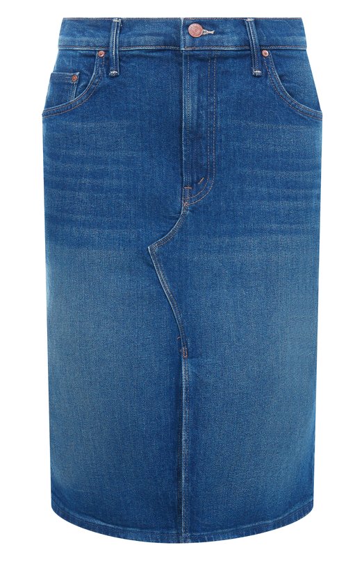 Джинсовая юбка Mother 90081-1729/THE DITCHER MIDI SKIRT Синий 90081-1729/THE DITCHER MIDI SKIRT