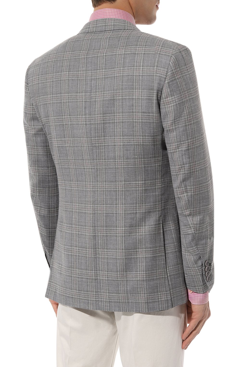 Пиджак из шерсти и хлопка CANALI, арт. 11288/FC05154, фото 4