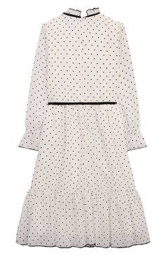 Детское платье DESIGNERS CAT белого цвета, арт. 100000K01001733/P0IS DRESS/14A-16A | Фото 2 (Материал подклада: Хлопок; Материал сплава: Проставлено; Рукава: Длинные; Материал внешний: Синтетический материал; Драгоценные камни: Проставлено; Девочки Кросс-КТ: Платье-одежд�а; Случай: Формальный; Ростовка одежда: 16 лет | 164 см)
