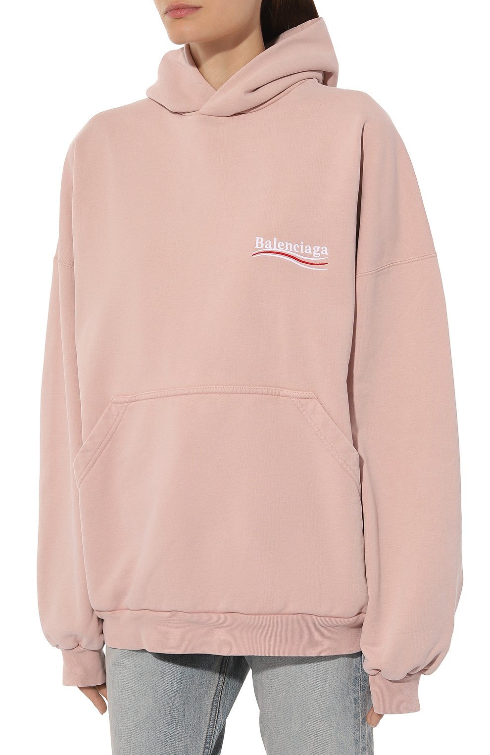 Хлопковое худи BALENCIAGA, арт. 739024/T0VN9, фото 3