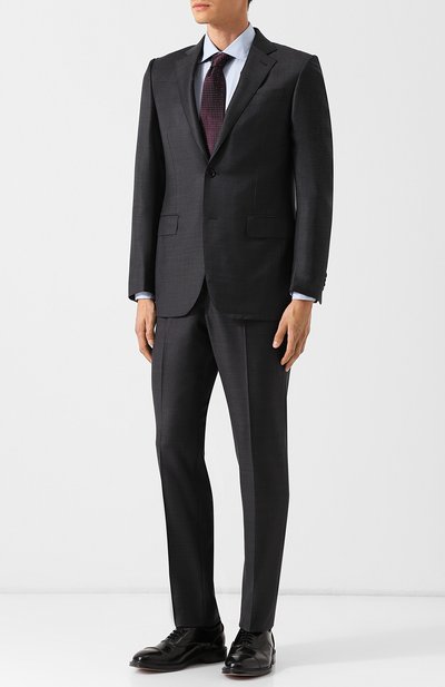 Хлопковая сорочка с воротником кент ZEGNA, арт. 401064/9HS0MT, фото 2