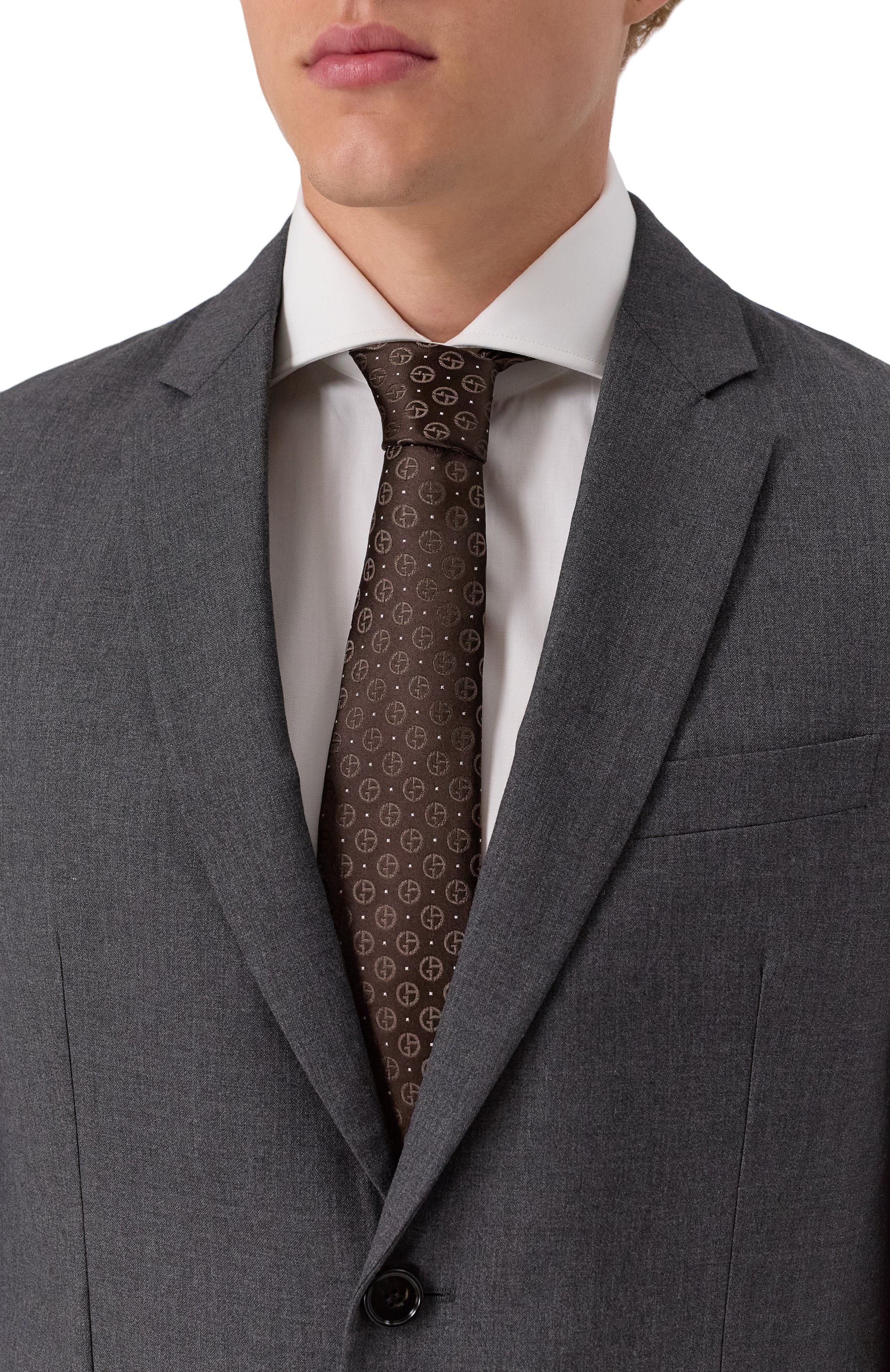 Шелковый галстук GIORGIO ARMANI, арт. GM000800/TE16574, фото 2