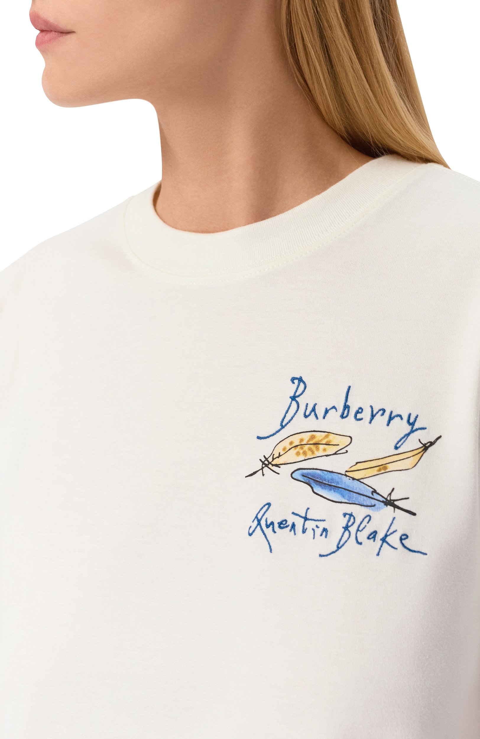 Хлопковая футболка BURBERRY, арт. 8128066, фото 5