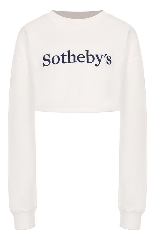 Хлопковый свитшот FRAME x Sotheby's Frame Denim WE25JSS002 Белый WE25JSS002