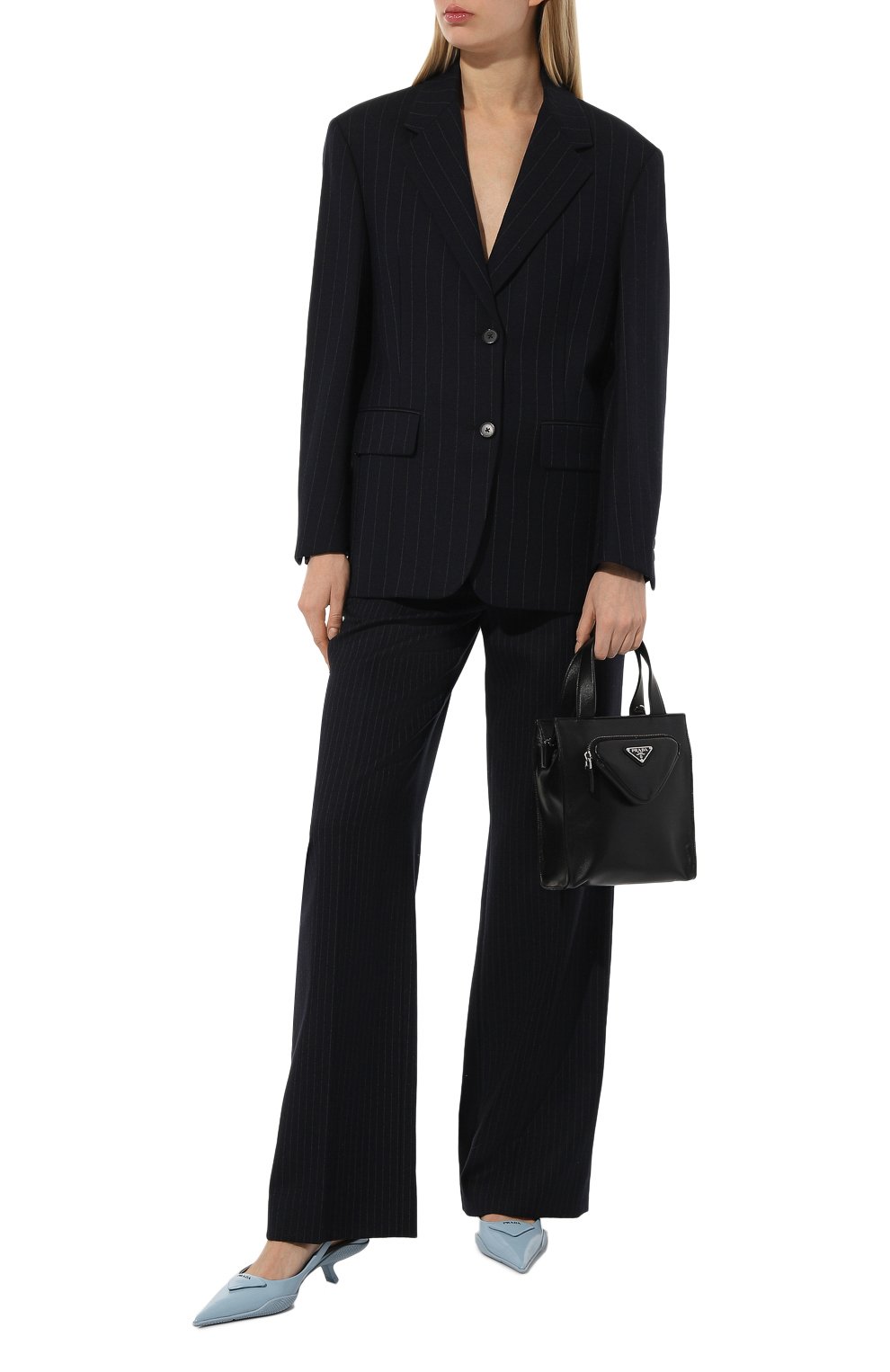 Сумка-тоут triangle PRADA черного цвета по цене 180000 руб., арт. 1BG418-2DX8-F0002-MTO, фото 7 Сумка-тоут triangle PRADA, арт. 1BG418-2DX8-F0002-MTO, фото 7