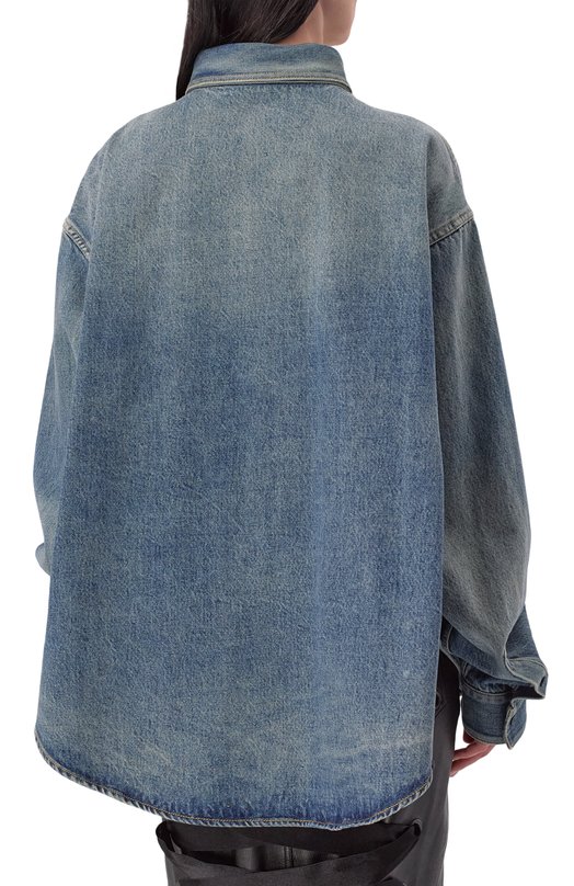 Джинсовая рубашка Balenciaga 783691/THW25 Синий  783691/THW25 Фото 4