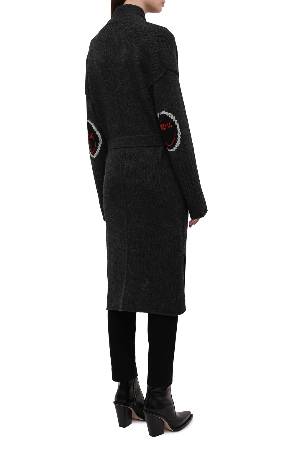 Шерстяной кардиган ZADIG AND VOLTAIRE темно-серого цвета по цене 72150 руб., арт. WKMZ2409F, фото 4 Шерстяной кардиган ZADIG AND VOLTAIRE, арт. WKMZ2409F, фото 4