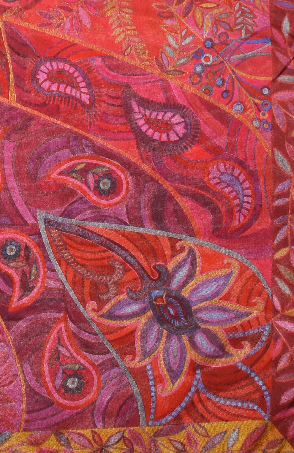 Шелковый платок восточный орнамент GOURJI, арт. T26AZ7R, фото 4