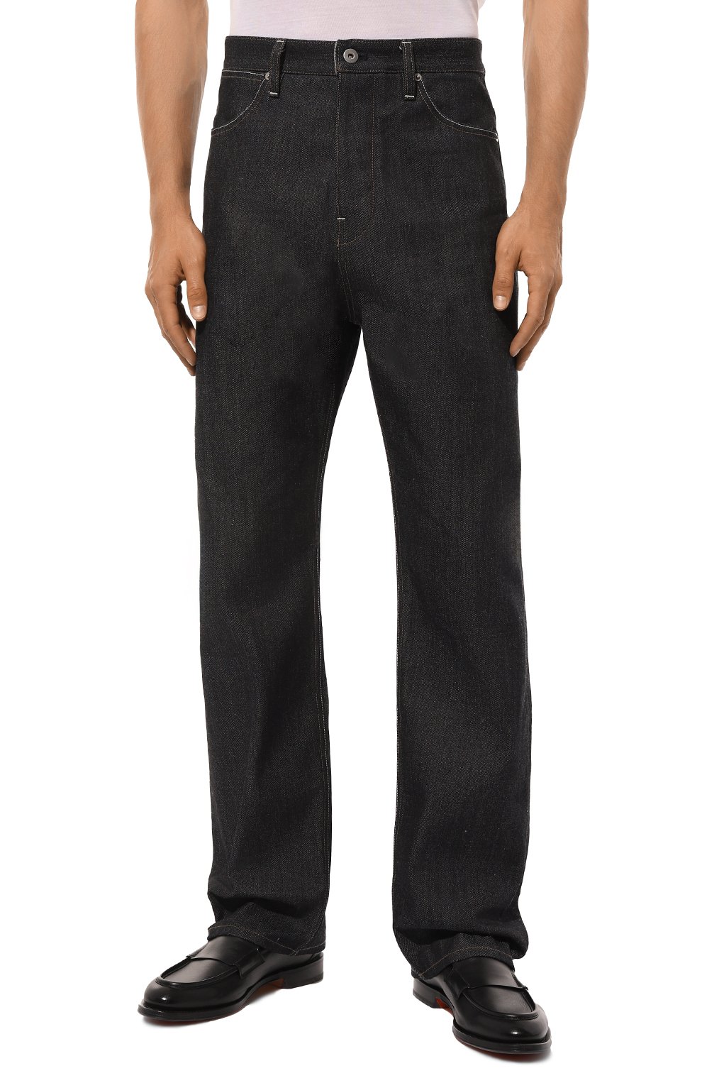 Джинсы JIL SANDER темно-синего цвета по цене 84150 руб., арт. J23KA0102/J45041, фото 3 Джинсы JIL SANDER, арт. J23KA0102/J45041, фото 3