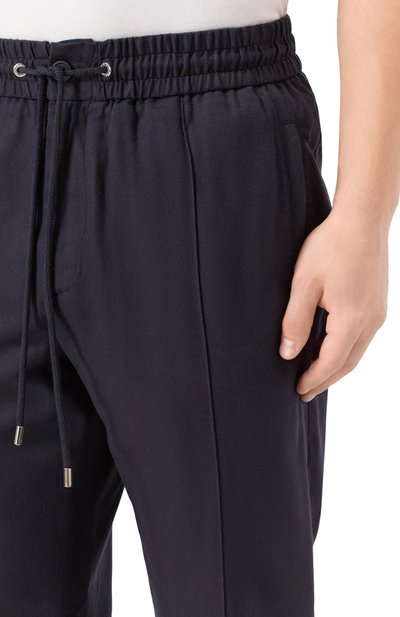 Брюки из хлопка и вискозы DOLCE & GABBANA темно-синего цвета по цене 125500 руб., арт. GP147T/FCTAB, фото 5 Брюки из хлопка и вискозы DOLCE & GABBANA, арт. GP147T/FCTAB, фото 5