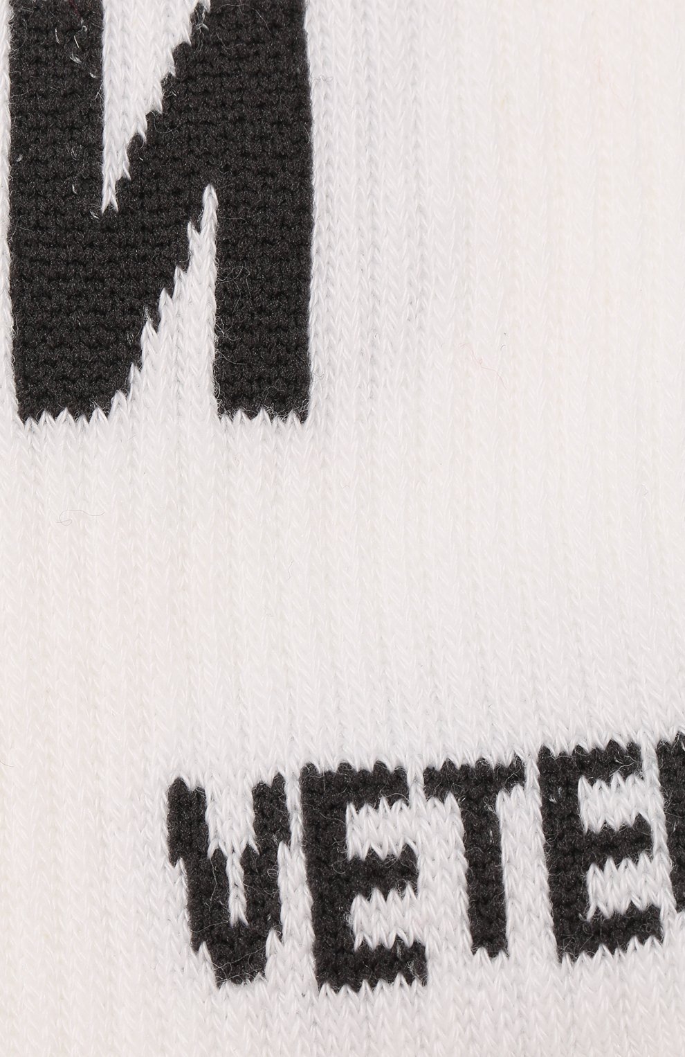 Хлопковые носки VETEMENTS белого цвета по цене 9790 руб., арт. USS198032/M, фото 2 Хлопковые носки VETEMENTS, арт. USS198032/M, фото 2