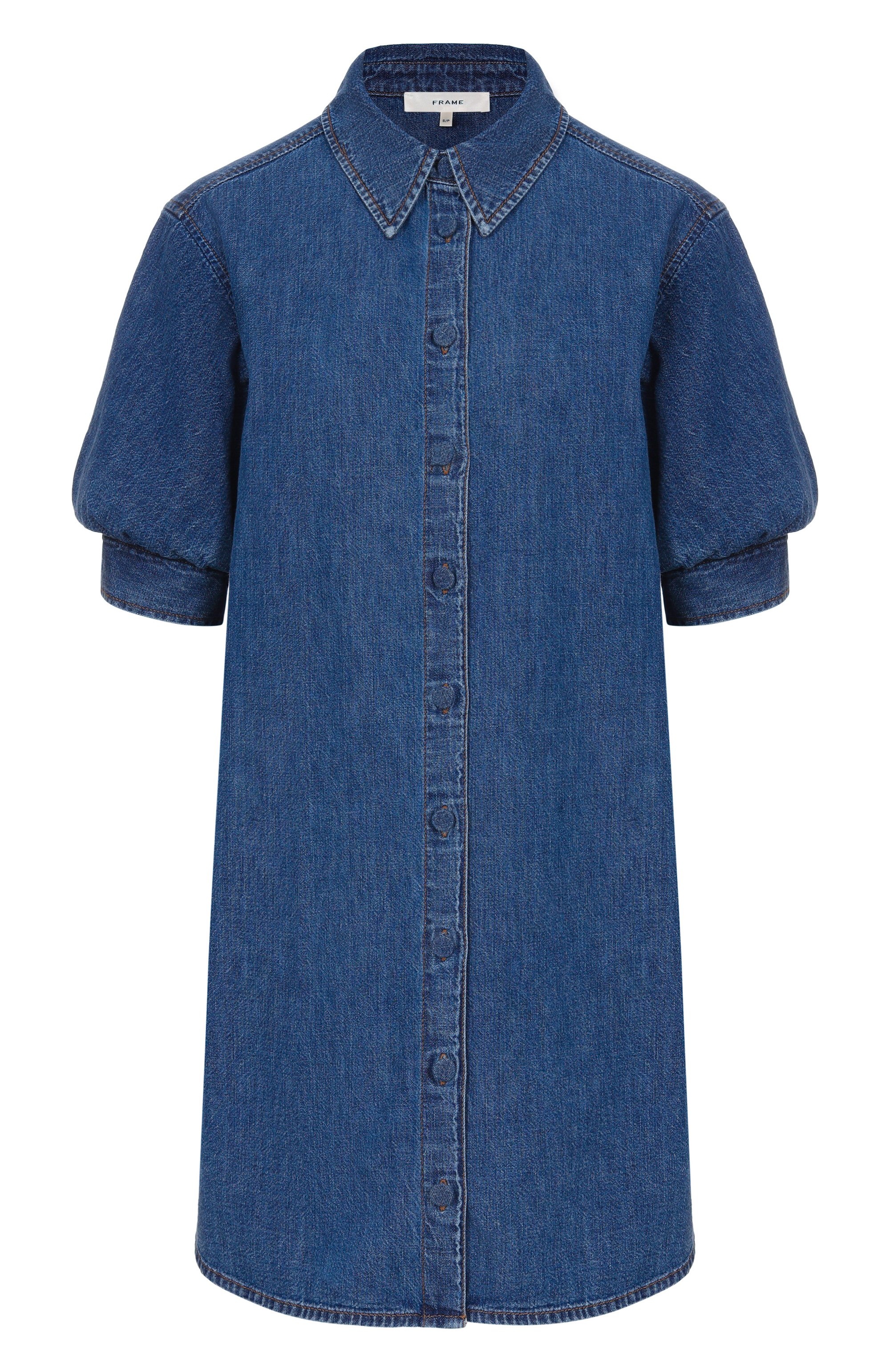 Джинсовое платье FRAME DENIM синего цвета по цене 68750 руб., арт. 6001316, фото 1 Джинсовое платье FRAME DENIM, арт. 6001316, фото 1