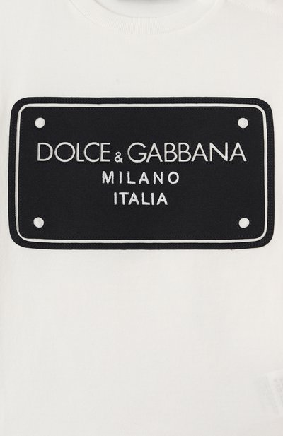 Хлопковая футболка DOLCE & GABBANA, арт. L1JT7W/G7N0G, фото 3