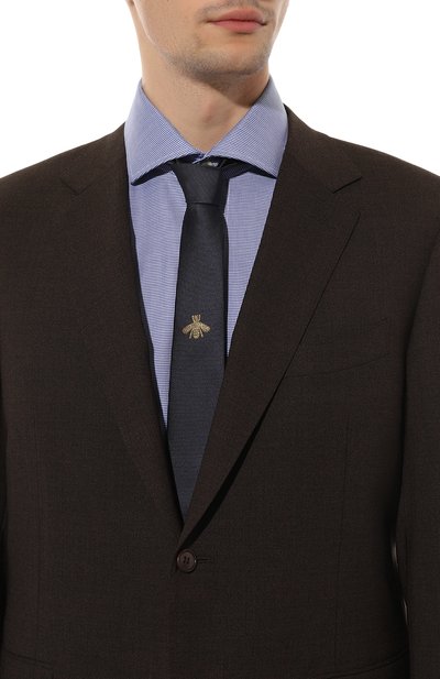 Шелковый галстук GUCCI, арт. 454658 4E647, фото 2
