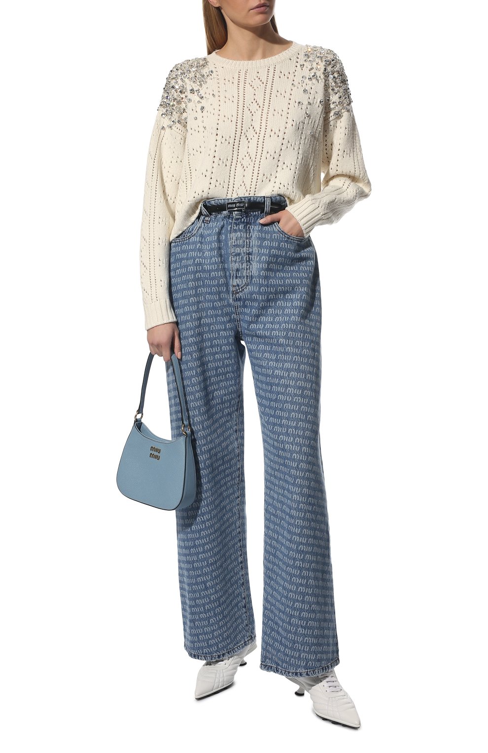 Кашемировый свитер MIU MIU, арт. MML579-10XK-F0009, фото 2