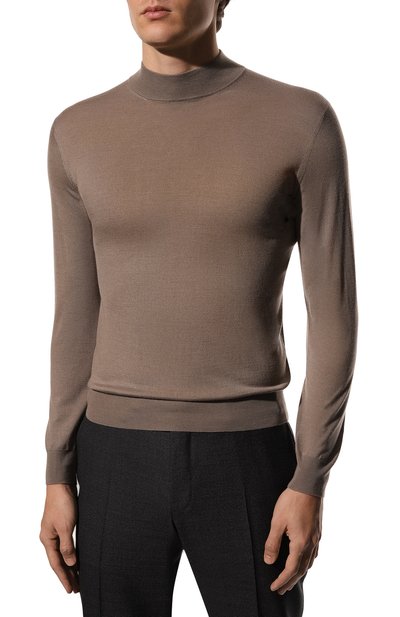 Водолазка из шерсти и шелка ANDREA CAMPAGNA, арт. LU1ML LSC18R, фото 3