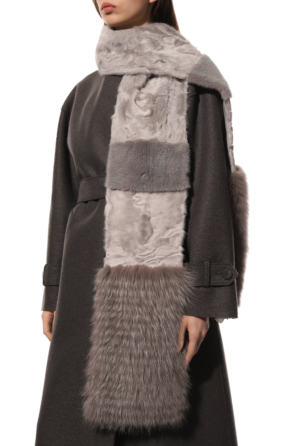 Меховой шарф COLOR TEMPERATURE, арт. Кар, Боб, З-2/бн, фото 3