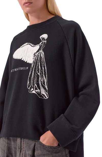 Хлопковый свитшот UNDERCOVER черного цвета по цене 39950 руб., арт. UC2E1894-3, фото 5 Хлопковый свитшот UNDERCOVER, арт. UC2E1894-3, фото 5