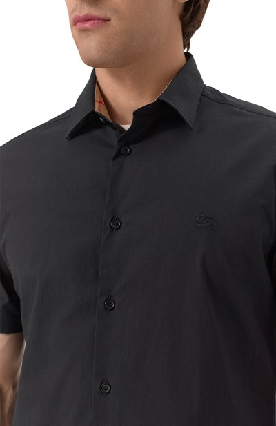 Хлопковая рубашка BURBERRY, арт. 8079596, фото 5