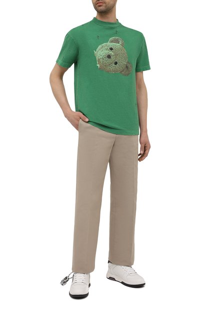 Хлопковая футболка PALM ANGELS, арт. PMAA001S21JER0145510, фото 2