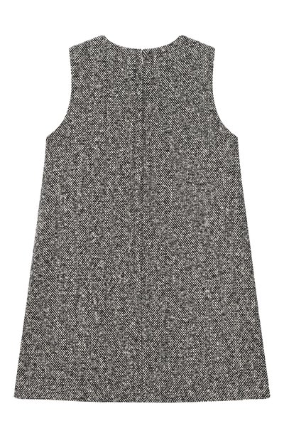 Шерстяной сарафан DOLCE & GABBANA черно-белого цвета по цене 71950 руб., арт. L54DW8/G7Q5E, фото 2 Шерстяной сарафан DOLCE & GABBANA, арт. L54DW8/G7Q5E, фото 2
